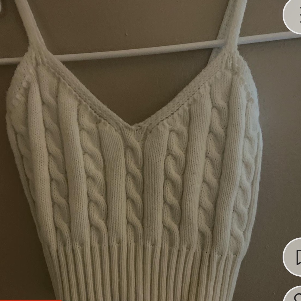Knit sweater, tank top